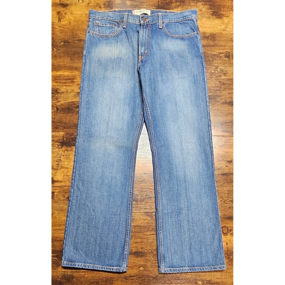 Levis 527 Low Rise Boot Fit Jeans Mens 38x33 Blue Denim Medium Wash 100% Cotton